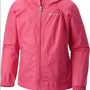 Columbia Hot Pink Windbreaker youth size L
